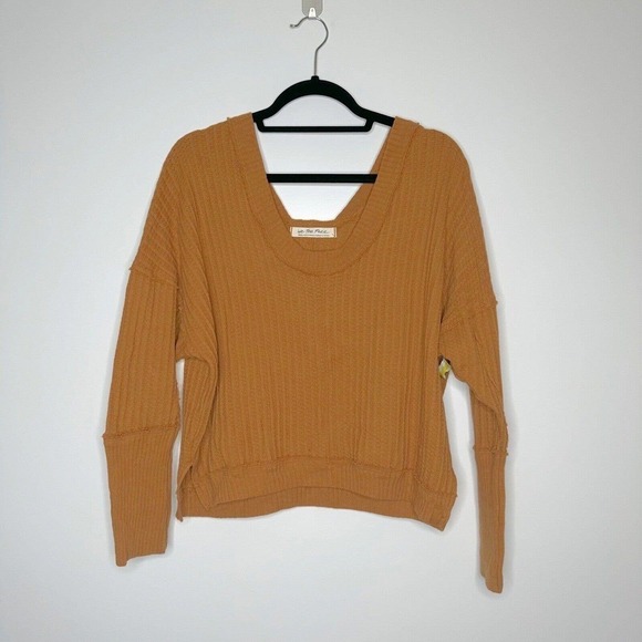 NEW Free People New Magic Thermal Top Women's We The Free in Pretty Penny Size S - Picture 2 of 7